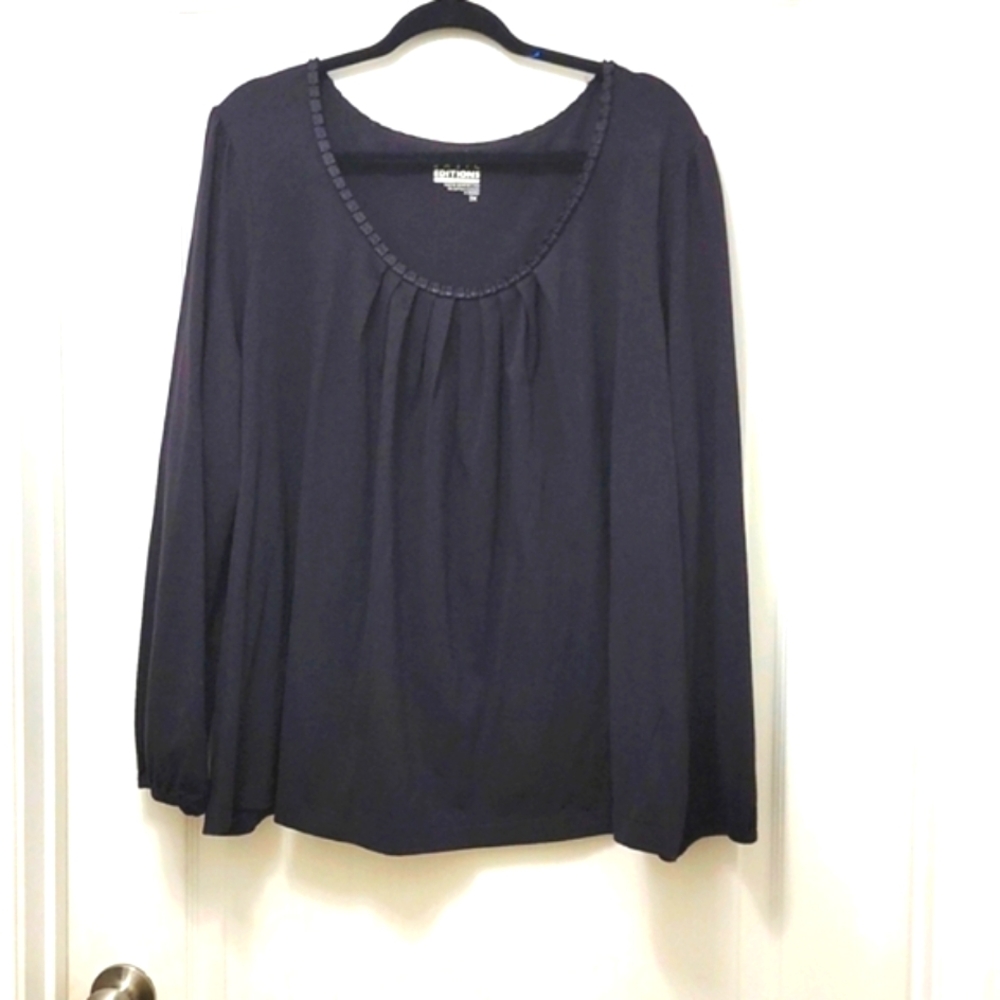 T25222 Basic Editions Classic Fit Black Tunic